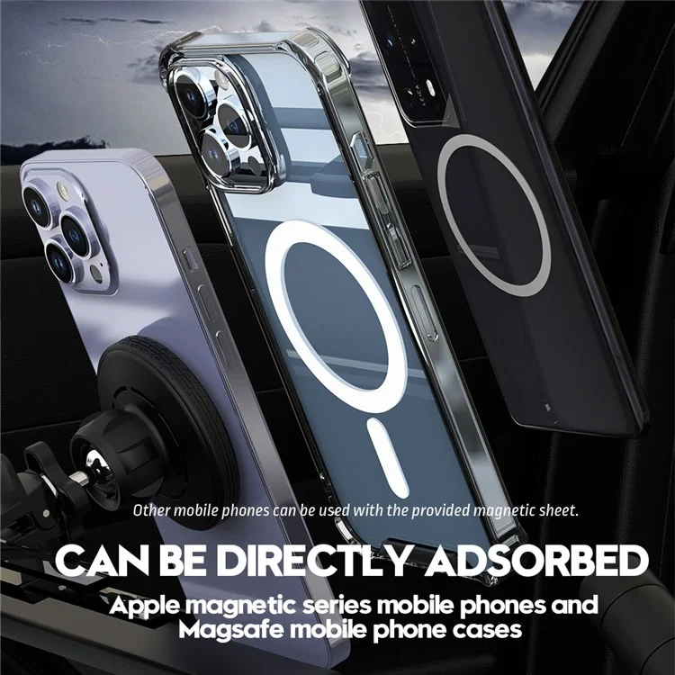 Bulk Purchasing CZ05-B Wheel Shape Magnetic Clip Car Phone Mount 360-Degree Rotating Air Vent Phone Holder
