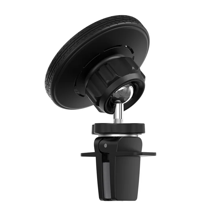 Bulk Purchasing CZ05-B Wheel Shape Magnetic Clip Car Phone Mount 360-Degree Rotating Air Vent Phone Holder