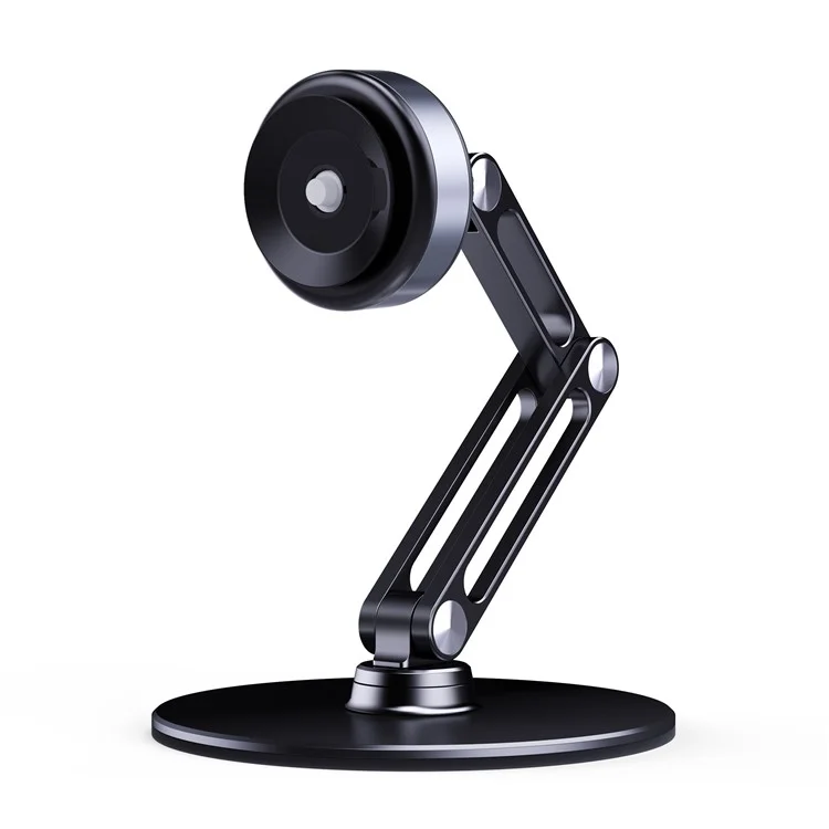 Bulk Purchasing HZ29 Suction Cup Round Rotating Phone Holder Desktop Cell Phone Tablet Folding Stand (Small) - Black