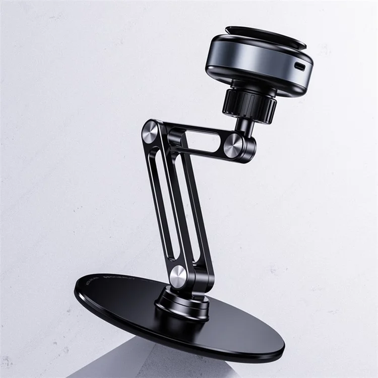 Bulk Purchasing HZ29 Suction Cup Round Rotating Phone Holder Desktop Cell Phone Tablet Folding Stand (Small) - Black