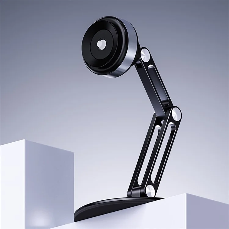 Bulk Purchasing HZ29 Suction Cup Round Rotating Phone Holder Desktop Cell Phone Tablet Folding Stand (Small) - Black