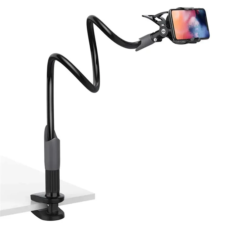 Bulk Buy SAIJI IVY I 85cm Phone Holder per telefono da 4"-6.3", supporto flessibile da tavolo, comodino, clip per telefono - Nero