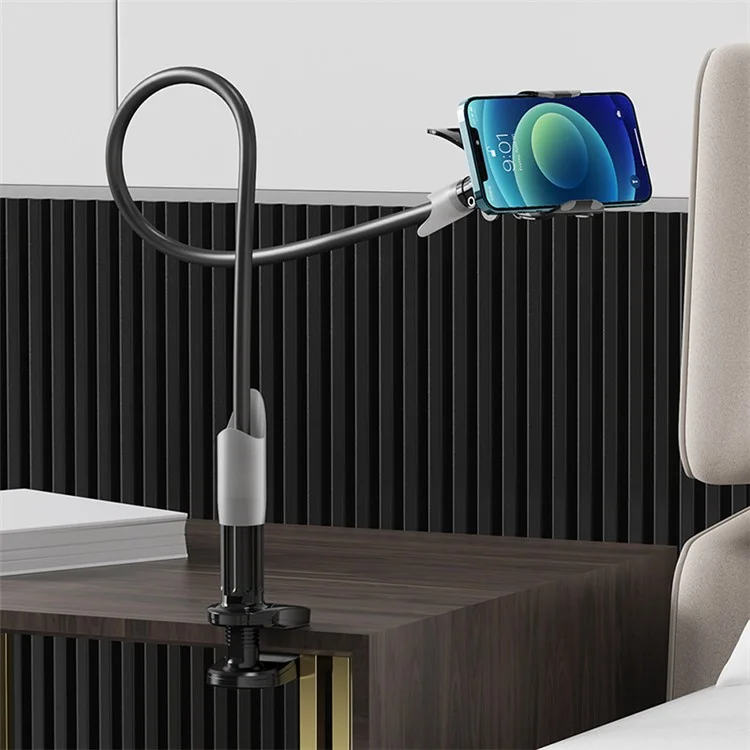 Bulk Buy SAIJI IVY I 85cm Phone Holder per telefono da 4"-6.3", supporto flessibile da tavolo, comodino, clip per telefono - Nero