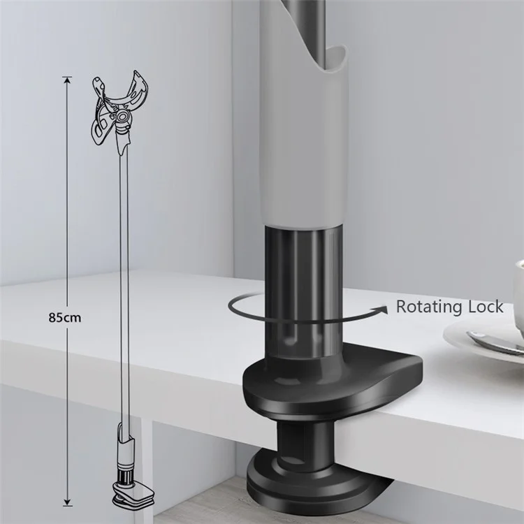 Bulk Buy SAIJI IVY I 85cm Phone Holder per telefono da 4"-6.3", supporto flessibile da tavolo, comodino, clip per telefono - Nero