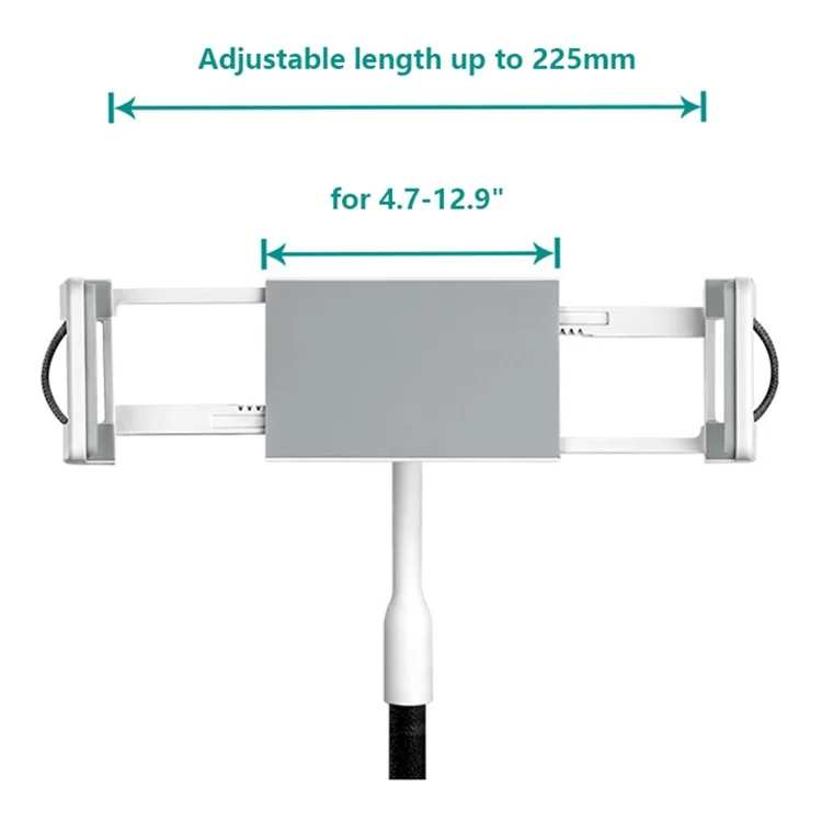 Bulk Purchasing SAIJI Datura II 120cm 4.7"-12.9" Phone Tablet Clip Holder Table Bedside Clamp Cellphone Stand