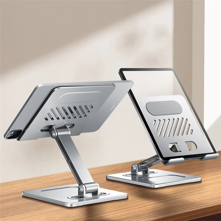 XUNDD XDHO-027 ArmorSeries Supporto da Tavolo Pieghevole Multifunzione in Lega di Alluminio per Tablet - Argento