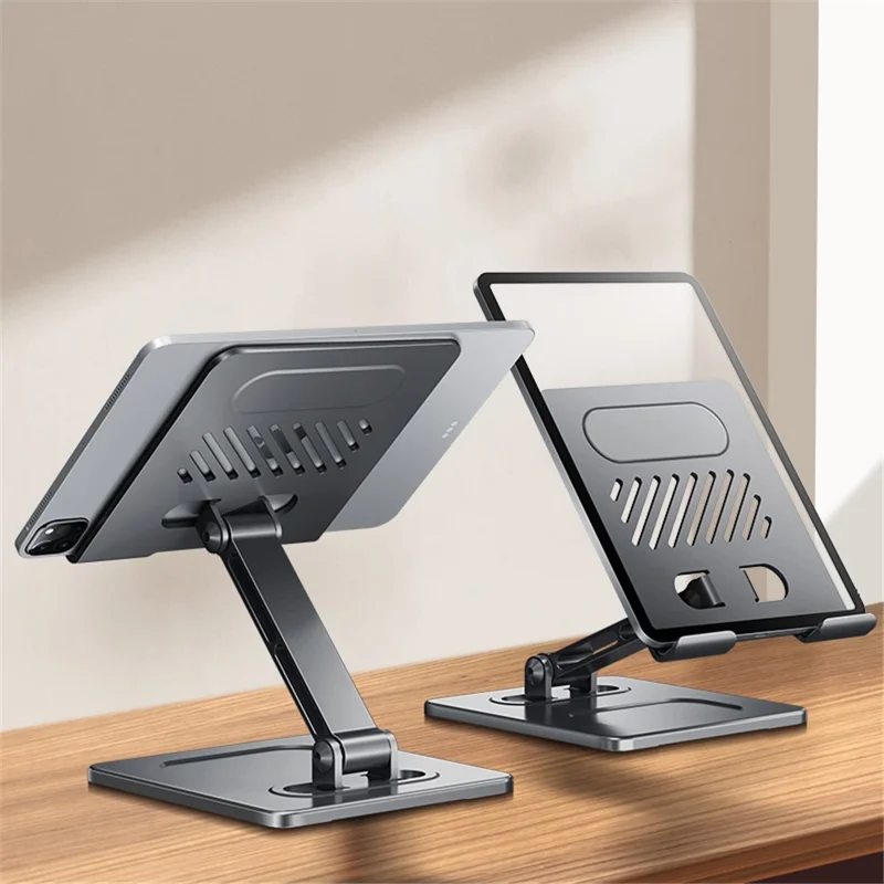 XUNDD XDHO-027 ArmorSeries Folding Desktop Stand Multi-Function Desktop Aluminum Alloy Tablet Holder - Black