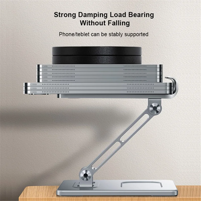 XUNDD XDHO-027 ArmorSeries Folding Desktop Stand Multi-Function Desktop Aluminum Alloy Tablet Holder - Black