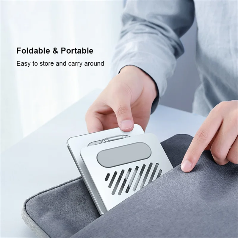 XUNDD XDHO-027 ArmorSeries Folding Desktop Stand Multi-Function Desktop Aluminum Alloy Tablet Holder - Black