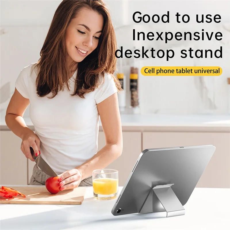 X3 Universal Mobile Phone Stand Desktop 3-Angle Adjustable Tablet Holder for 4-13 inches Devices - Silver