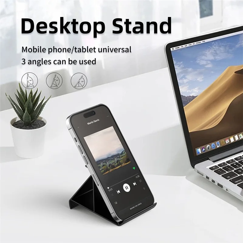 X3 Universal Mobile Phone Stand Desktop 3-Angle Adjustable Tablet Holder for 4-13 inches Devices - Silver