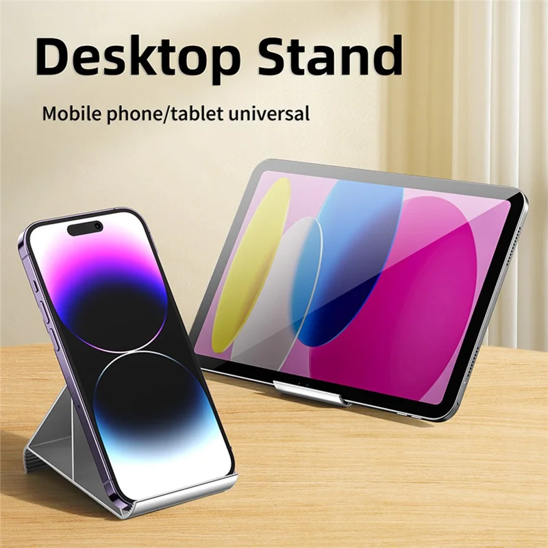 X3 Universal Mobile Phone Stand Desktop 3-Angle Adjustable Tablet Holder for 4-13 inches Devices - Silver