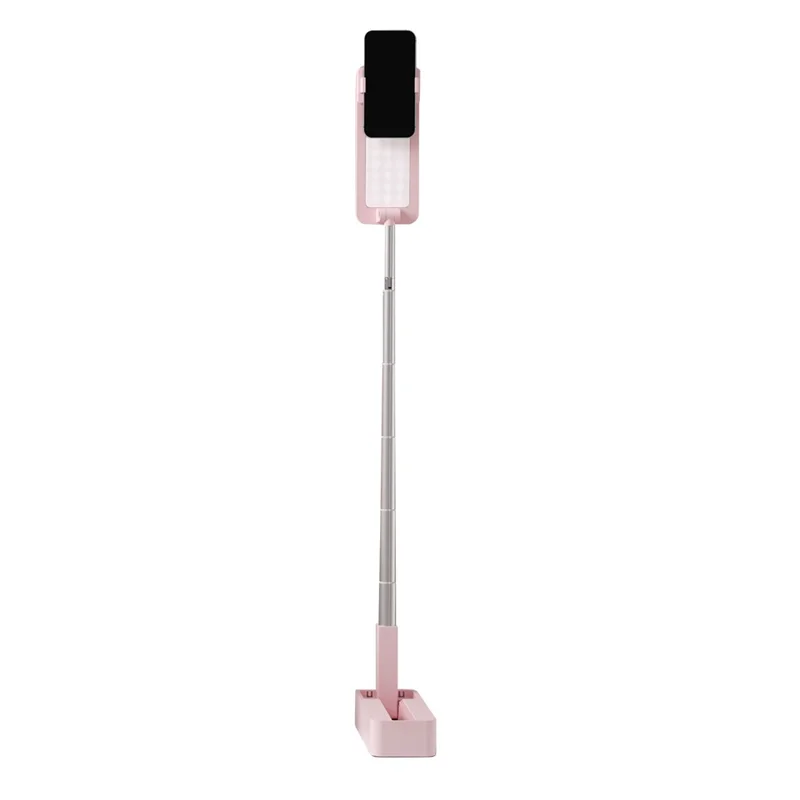 V10 Integrate Cell Phone Holder Multifunctional Live Streaming Fill Light Cell Phone Clip - Pink