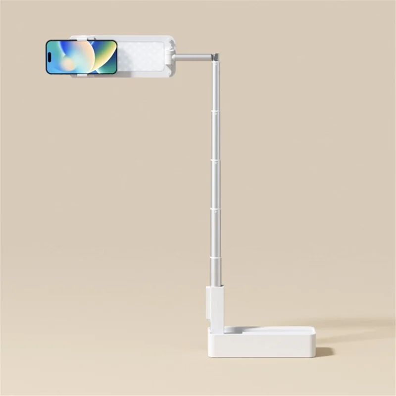 V10 Integrate Cell Phone Holder Multifunctional Live Streaming Fill Light Cell Phone Clip - Pink