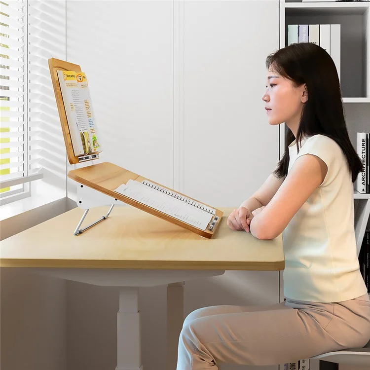 BG-5LW Desktop Laptop Stand Folding Book Holder Portable Reading Stand for Home, Dormitory