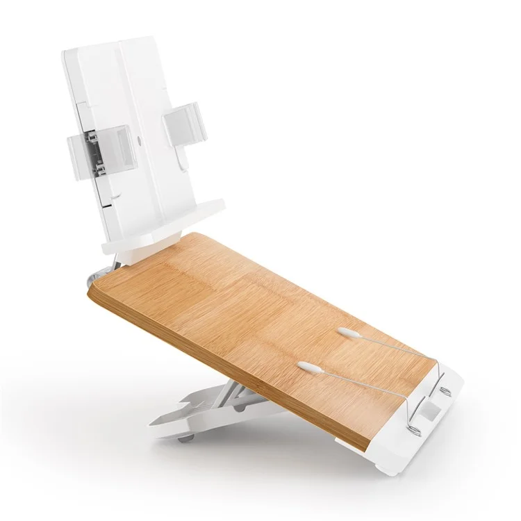 BG-5S Desktop Book Reading Stand Multi-Angle Adjustable Folding PC Tablet Holder with Book Clip