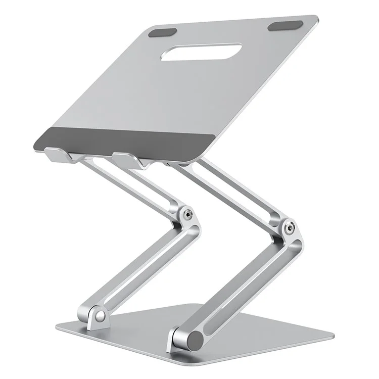 AP-2DH Folding Portable Desktop Laptop Holder for iPhone 16 / 16 Plus / 16 Pro / 16 Pro Max Multi-Angle Adjustable Aluminum Alloy Notebook Stand