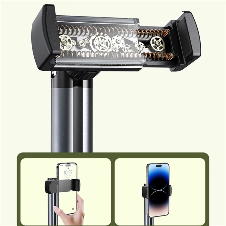 XIAOTIAN L58 Phone Floor Stand for iPhone 16 / 16 Plus / 16 Pro / 16 Pro Max 1.6m Adjustable Mobile Phone Holder Phone Arm Mount with Base