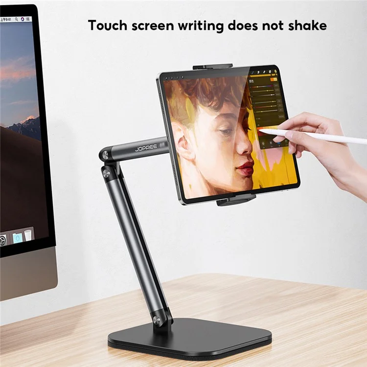 XIAOTIAN X69 Tablet Holder Height Adjustable Stand, 360 Degree Rotating Aluminum Alloy Cradle Mount