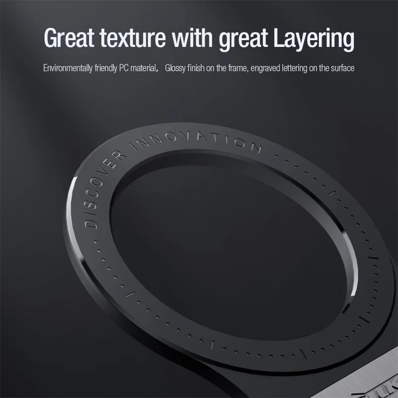 NILLKIN Magnetic Holder Ring Stand with Single Base Foldable Phone Mount Dock Compatible with Magsafe