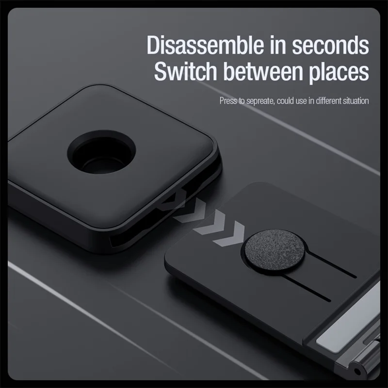 NILLKIN Magnetic Holder Ring Stand with Single Base Foldable Phone Mount Dock Compatible with Magsafe