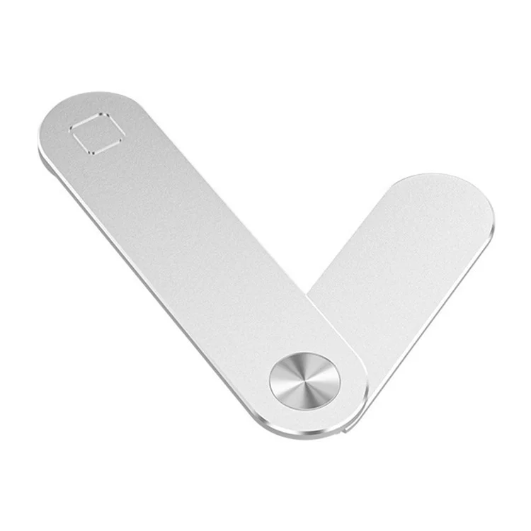 Laptop Side Mount Magnetic Phone Holder Aluminum Alloy Dual Screen Laptop Phone Holder - Silver