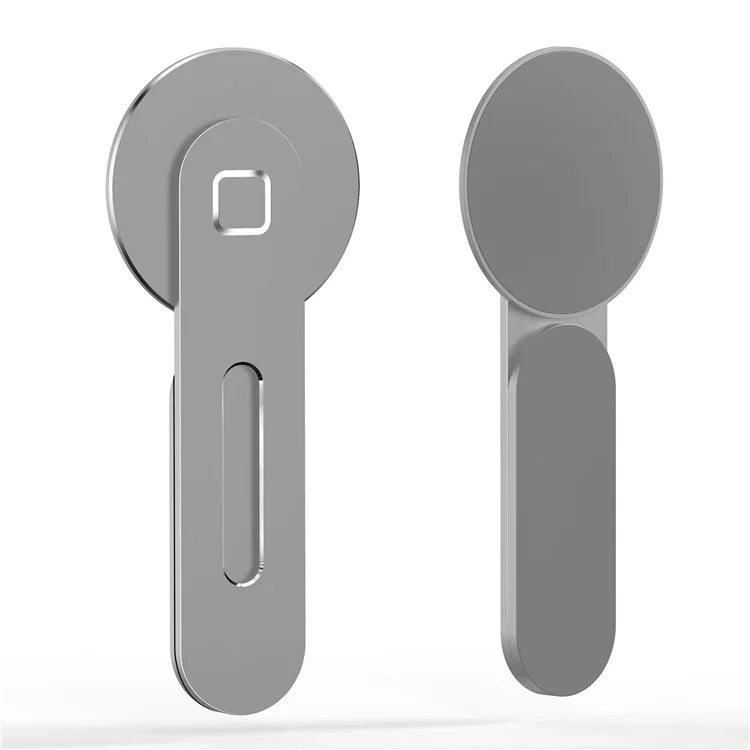 Magnetic Laptop Phone Holder Aluminum Alloy Portable Computer Expansion Bracket - Silver