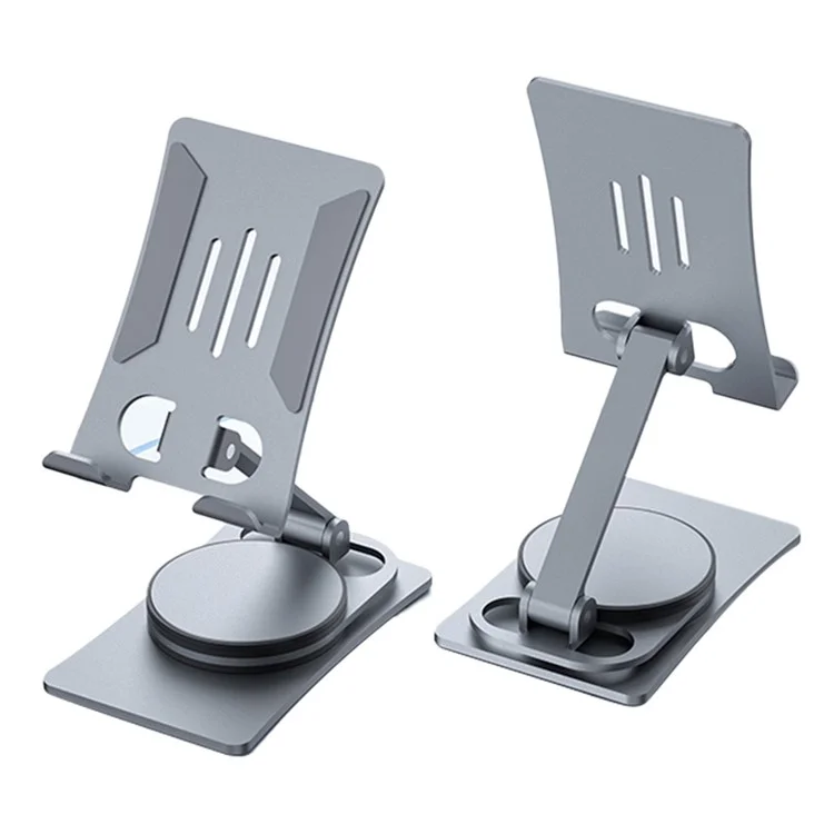 ZUZG Z18 Alloy Phone Holder for iPhone 16 / 16 Plus / 16 Pro / 16 Pro Max 360° Rotary Desk Mount Stand for Mobile Phone Tablet