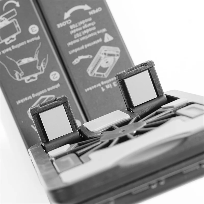 708 Phone Cooler Vlogging Phone Clip Holder Mount Med Indbygget 300mAh Batteri, praktisk til iPhone 16 / 16 Plus / 16 Pro / 16 Pro Max - Grøn
