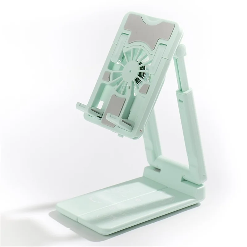 707 Cellphone Desktop Holder Mount Phone Cooler Vlogging Selfie Phone Clip Convenient for iPhone 16 / 16 Plus / 16 Pro / 16 Pro Max - Green