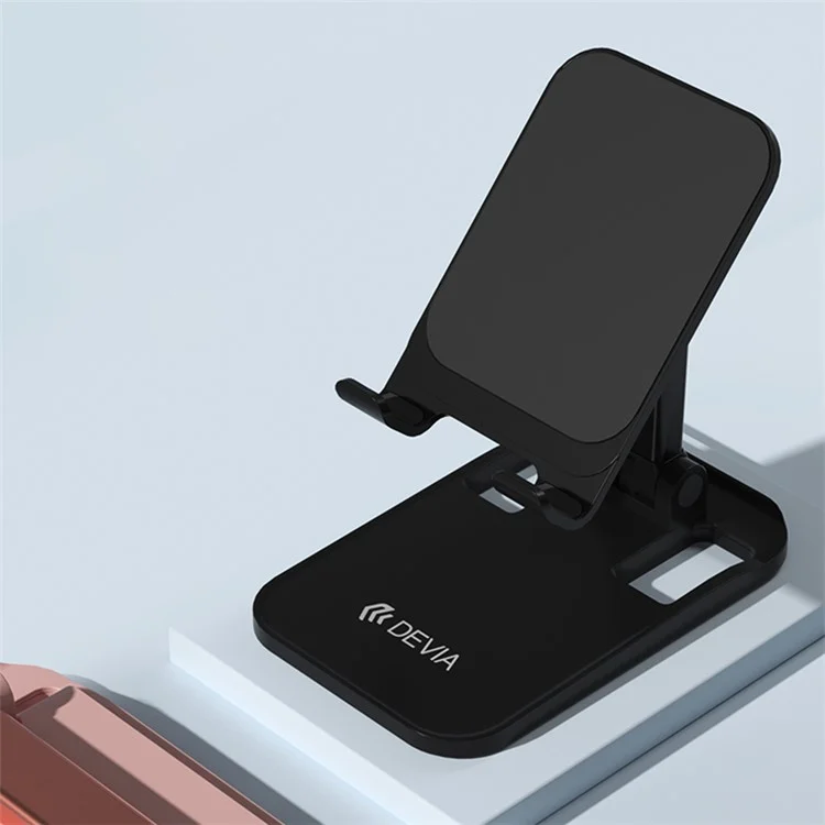 DEVIA Phone Stand Adjustable Foldable Desktop Phone Holder Tablets Cradle Dock for iPhone 16 / 16 Plus / 16 Pro / 16 Pro Max - White