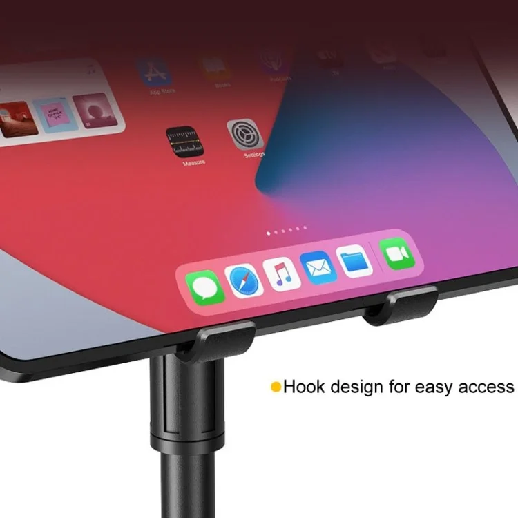 Y15 Universal Lazy Phone Stand with Dual Slots, Height Adjustable Tablet Holder for iPhone 16 / 16 Plus / 16 Pro / 16 Pro Max