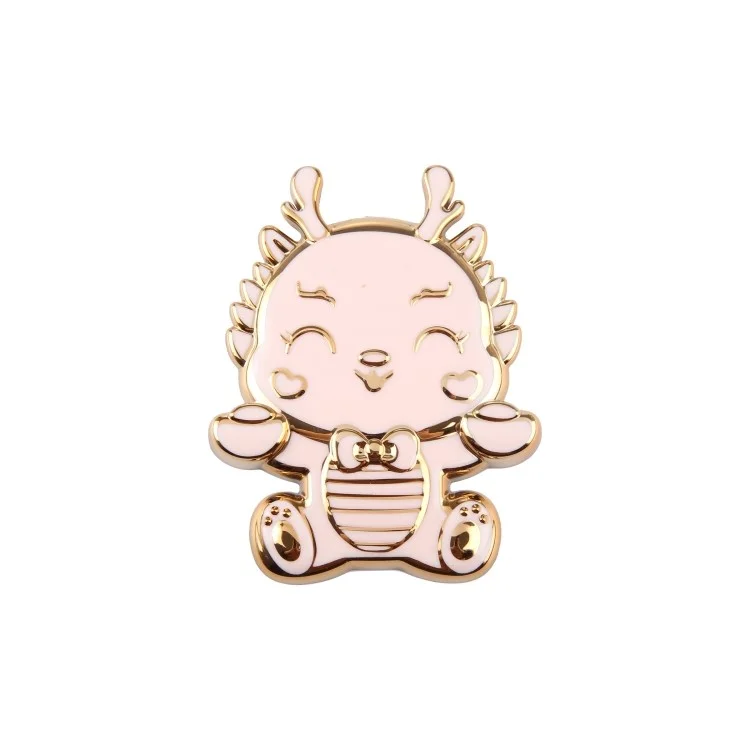 Cartoon Zodiac Dragon Phone Kickstand Desktop Folding Phone Stand - Pink