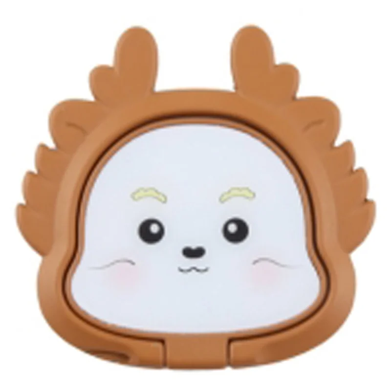 حامل هاتف صغير على شكل تنين بركة - بني