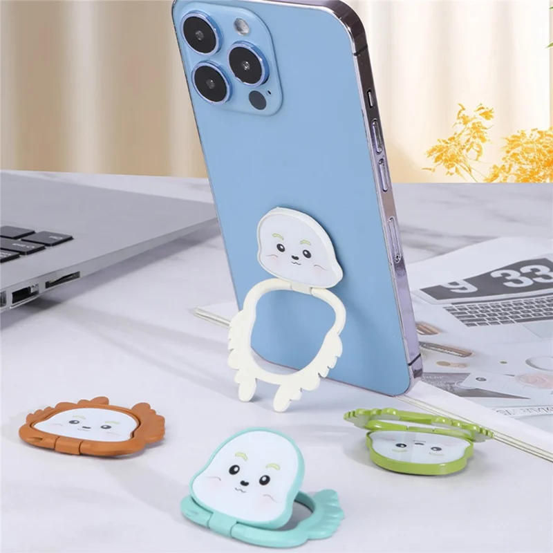 حامل هاتف صغير على شكل تنين بركة - بني