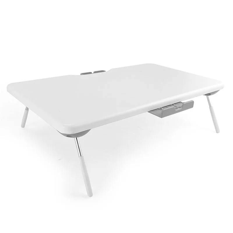 TT4M MDF+PVC Computer Monitor Riser Adjustable Desktop Stand Laptop Base - White