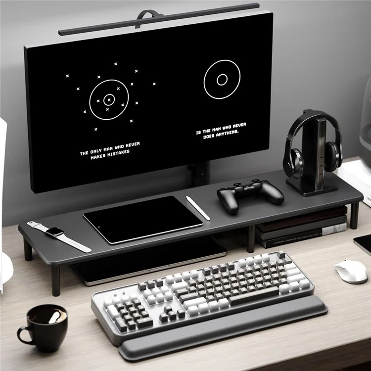 ST79 MDF Board Lengthen Computer Monitor Desktop Stand Heighten Base