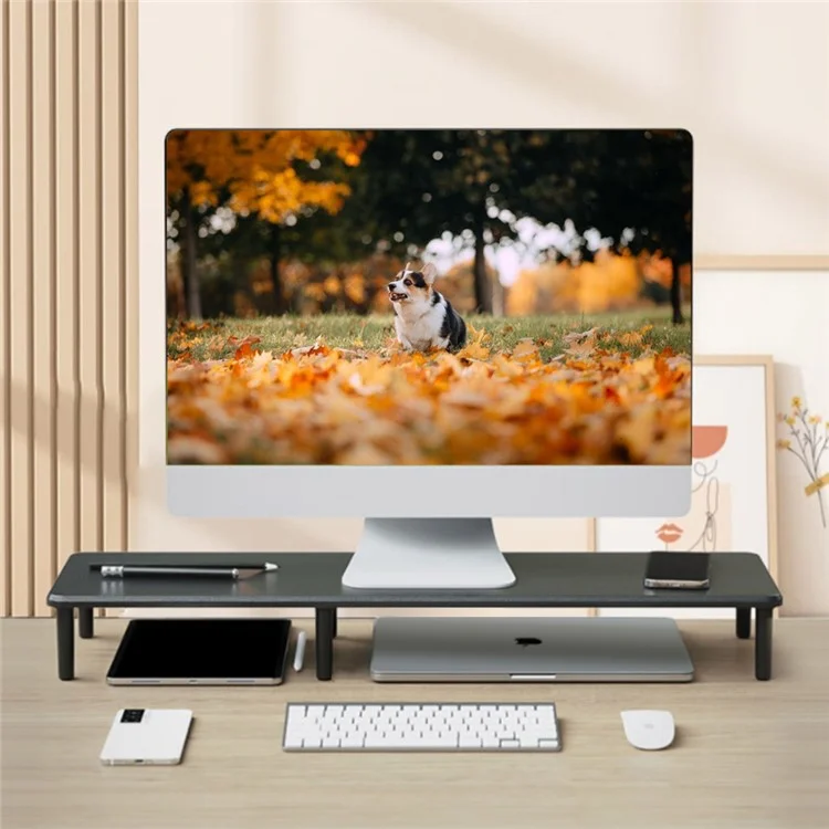 ST79 MDF Board Lengthen Computer Monitor Desktop Stand Heighten Base