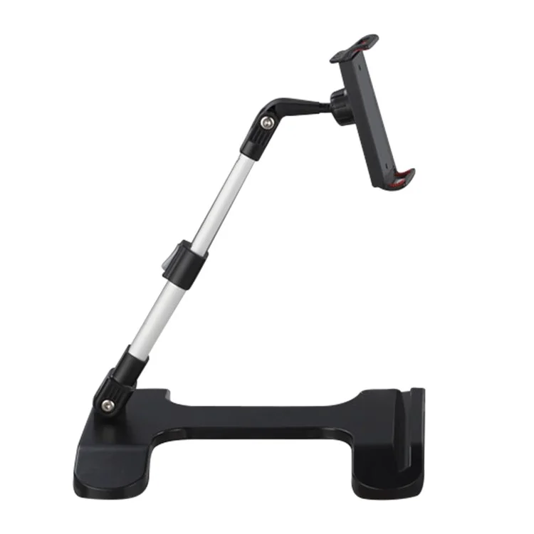YL-901 Desktop Tablet Holder Mount Foldable Phone Stand Phone Clamp Tablet Holder for iPhone 16 / 16 Plus / 16 Pro / 16 Pro Max - Black