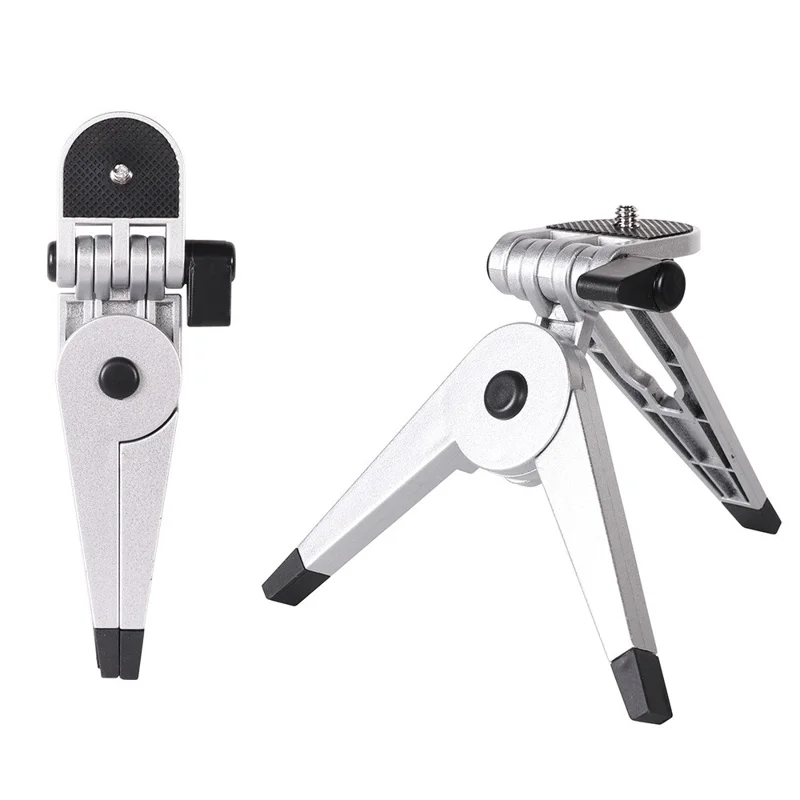 A251 For Gopro Camera Cell Phone Mount Tripod Stand Desktop Holder with 1 / 4 Inch Screw Adapter - Silver