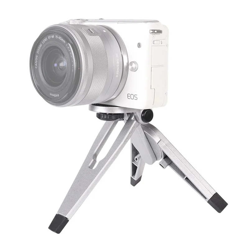 A251 For Gopro Camera Cell Phone Mount Tripod Stand Desktop Holder with 1 / 4 Inch Screw Adapter - Silver