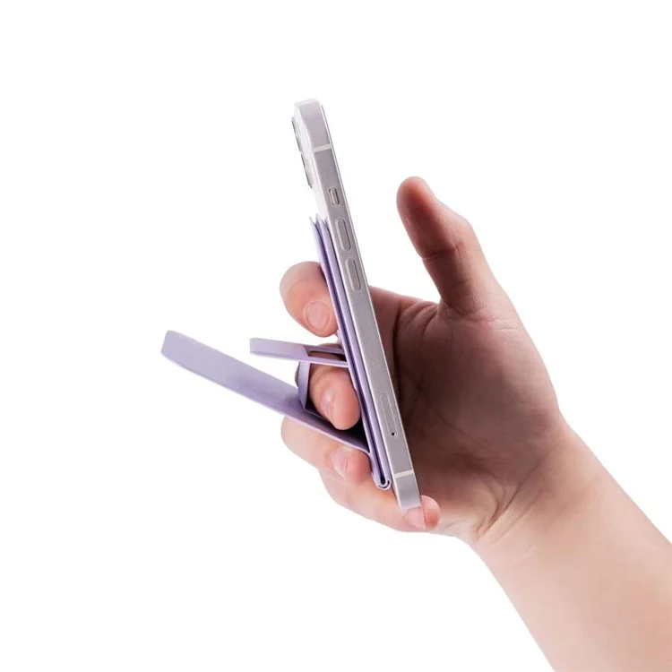 Compatível Com Magsafe Magnetic Telenting Stand Ponel Cell Phone Kickstand Desktop Mount Suport - Roxo