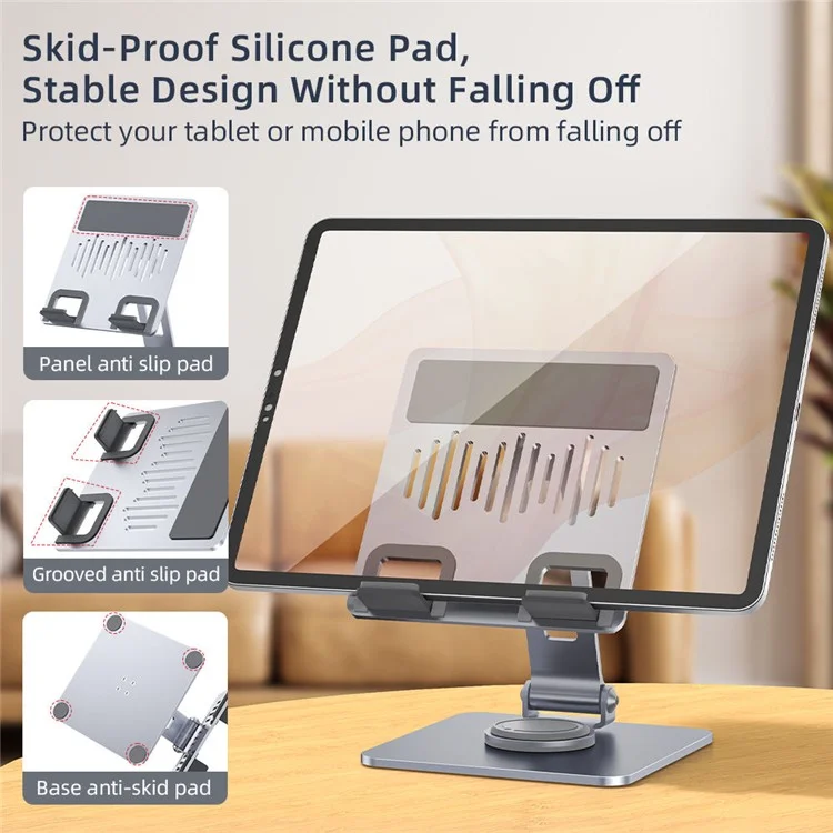 H21S For iPad Планшетный дисплей Подставка из углеродистой стали Кронштейн Вращение Складной Держатель для телефона