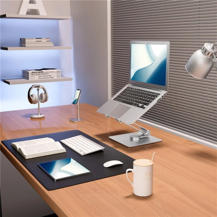 UPERGO AP-2VS Support de Laptop en Alliage d'Aluminium Pliable Rotatif pour Bureau