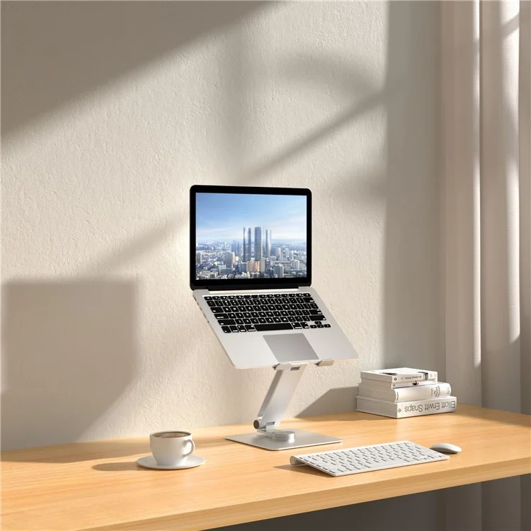 UPERGO AP-2VS Support de Laptop en Alliage d'Aluminium Pliable Rotatif pour Bureau