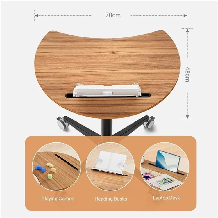 UPERGO ID-69 Children Writing Study Desk Height Adjustable Kids Building Blocks Toy Game Table - Round
