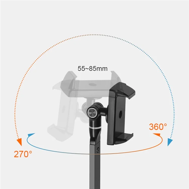 Support pour téléphone cellulaire UPERGO AP-4P Live Streaming Bracket Adjustable Phone Holer pour appareils de 4,5 à 6,5 pouces