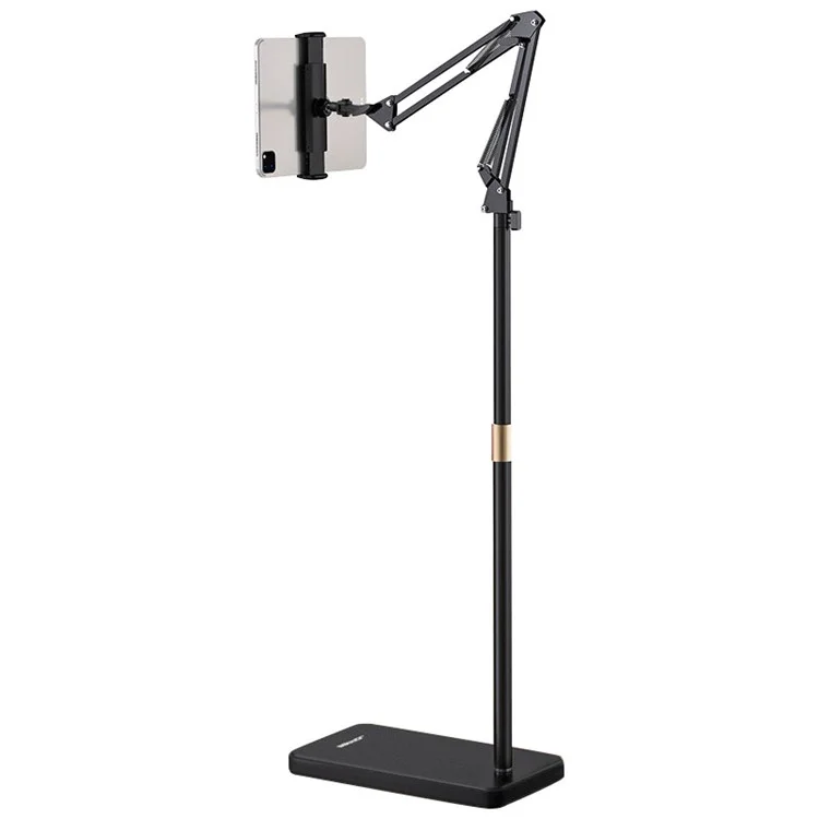 JOPREE L10PRO 1.6m Tablet Floor Stand Угол Регулируемая по высоте стойка держателя для iPhone 16 / 16 Plus / 16 Pro / 16 Pro Max 4-13-дюймовых устройств - Черный