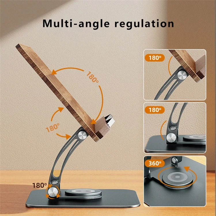 RS03 360 Graus Stand Para Leitura do Titular de Notebooks de Desktop Ajustável Stand Para Dispositivo de 10-17 Polegadas