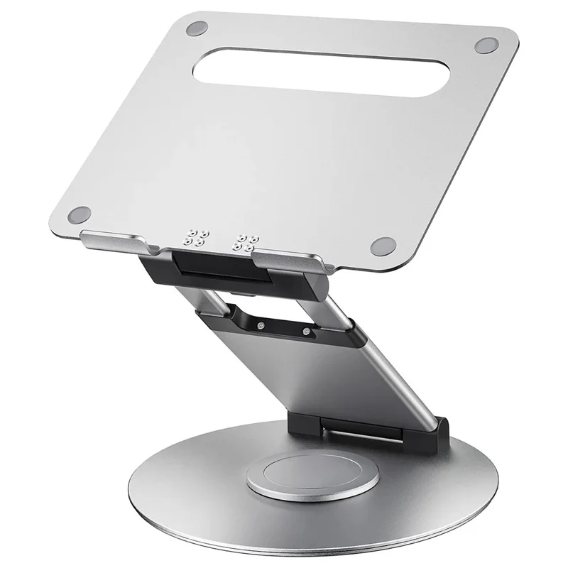 Support de tablette AS018-XS Ajustable Rotant à 360 degrés pour appareil de 10 à 17 pouces - Argent